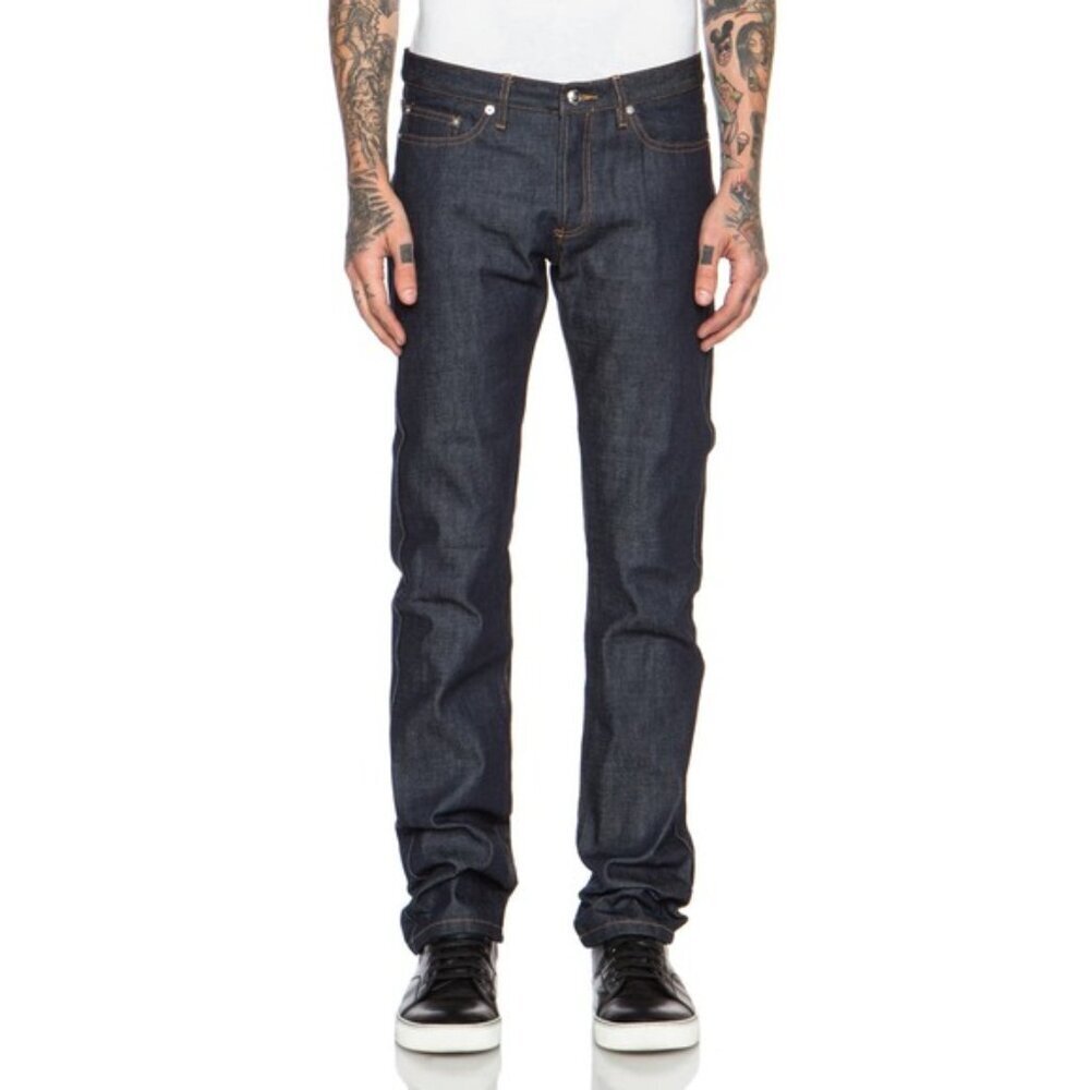 Nwt A.P.C. Men's New Cure H Jean Tres Etroit Sz 24 Indigo